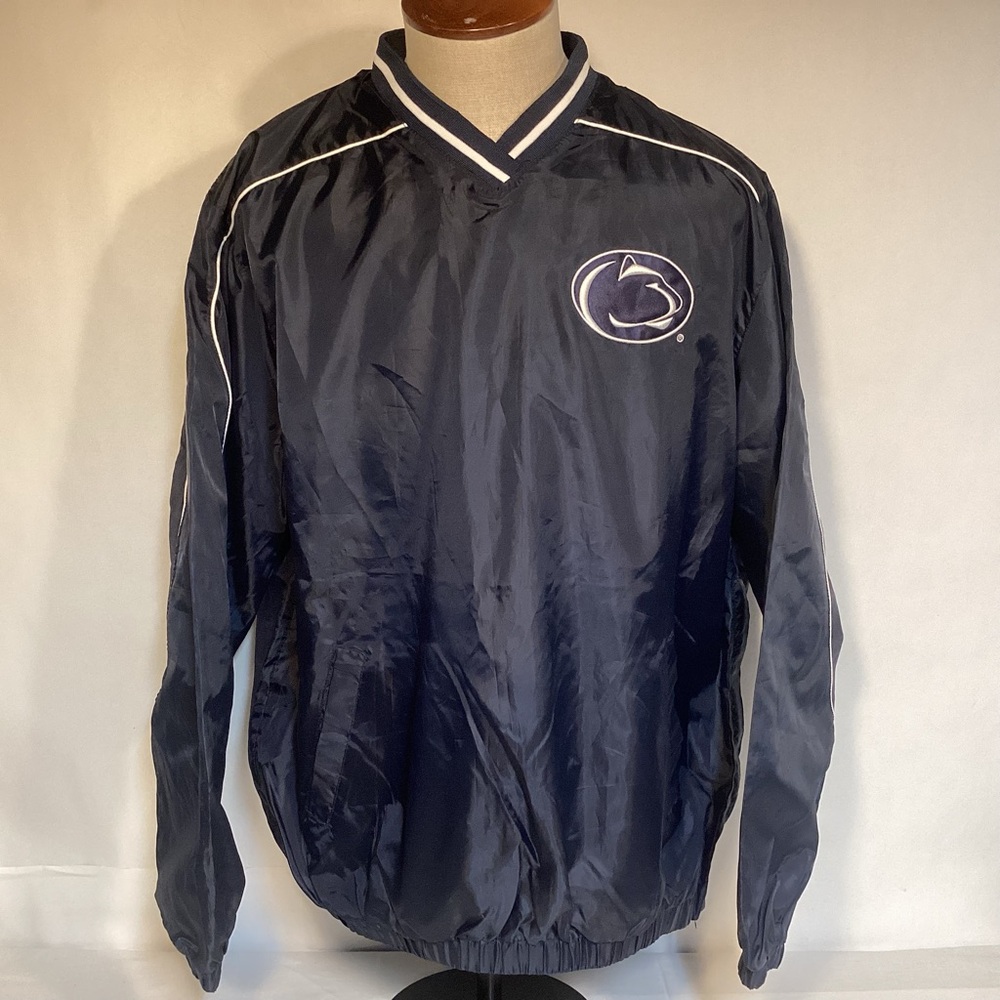 Penn State Nittany Lions G-III Men's Blue Pullover Windbreaker Size XL